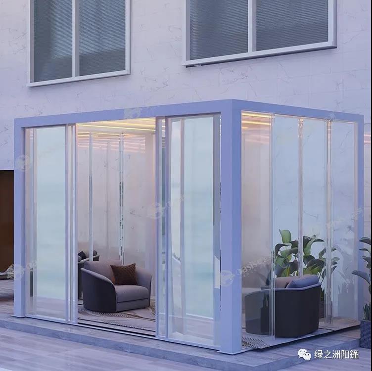 遮阳蓬与阳光房搭配带来完美体验