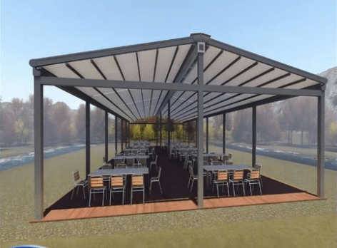 折叠天幕蓬的特点和使用方法——上海折叠天幕蓬