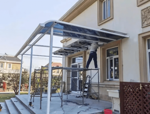 铝合金车棚的优势——上海雨棚