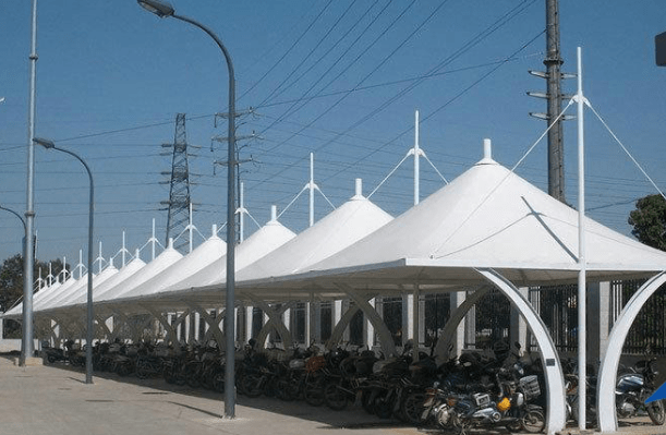 膜结构停车棚定期用清洗剂清洗的必要性——上海膜结构停车棚